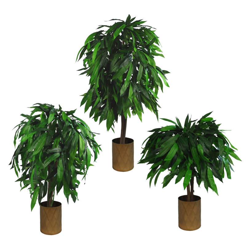 Faux Plant in Pot Liner, 100cm H x 60cm W x 60cm D