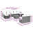 Vidaxl Garden Sofa Set Black