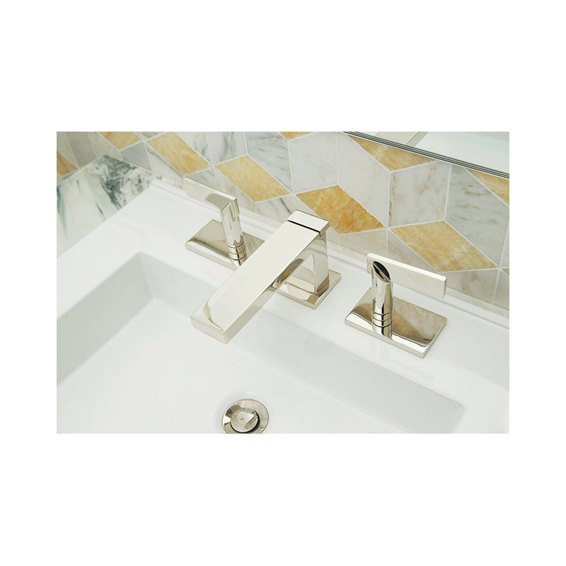 Metro Widespread Bathroom Faucet with Drain Assembly, Polished Chrome