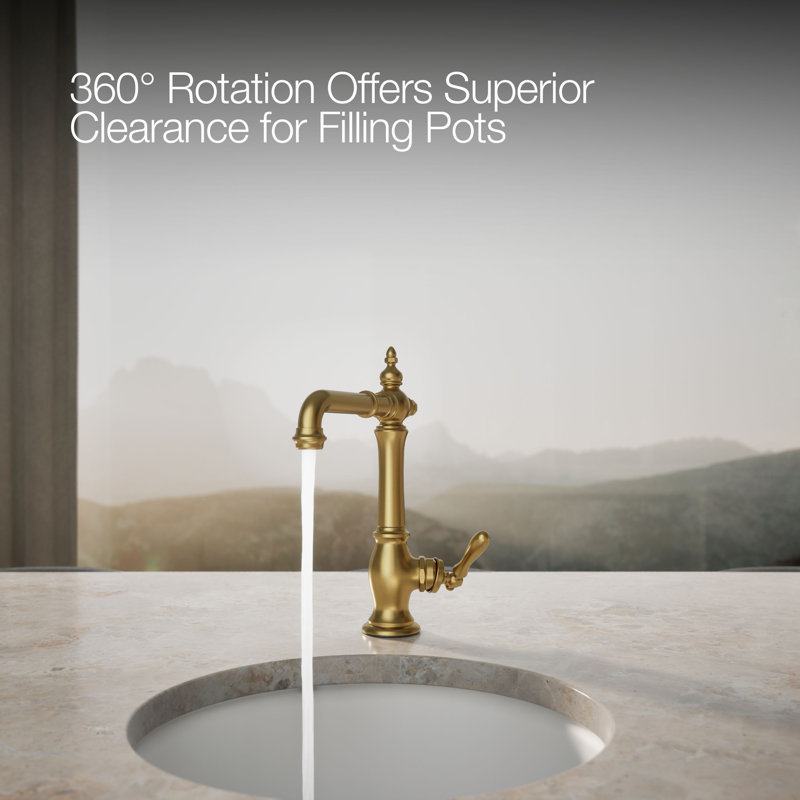 Artifacts® Bar Faucet, Vibrant Brushed Moderne Brass