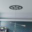 Médaillon de plafond perforé en PVC de qualité architecturale 16 po x P 5 po x P 1/2 po, noir-40714956-40714979
