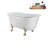 57.5'' x 29.5'' Freestanding Soaking Acrylic Bathtub-83636142-90752935