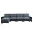 Wide Modern Large L-Shape Feather Filled Sectional Sofa, Convertible Sofa Couch with Reversible Chaise,sectional couch,sectionals-915880754