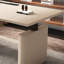 Bureau rectangulaire en bois manufacturé beige avec 1 tiroir Barenia-1599749982-1599749952