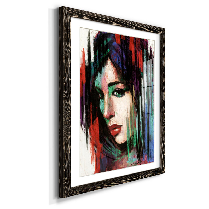 Pop Pastel II - Cadre photo, reproduction d'art sur papier, H 37,5 po x l 27,5 po x P 1,5 po, Noir