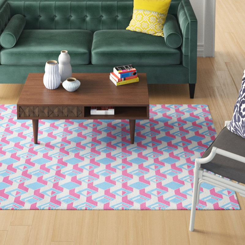 Jordao Geometric Indoor Rug, Rectangle 5' x 7'