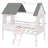 Emera Low Loft House Bed With Guardrails-1659283528