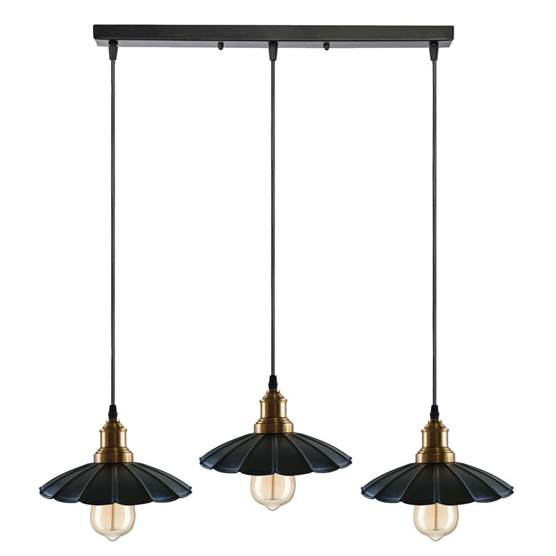 Shaver 3 - Light Black Cluster Pendant