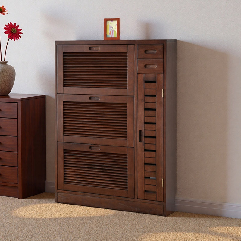 Armoire à chaussures mince de style américain