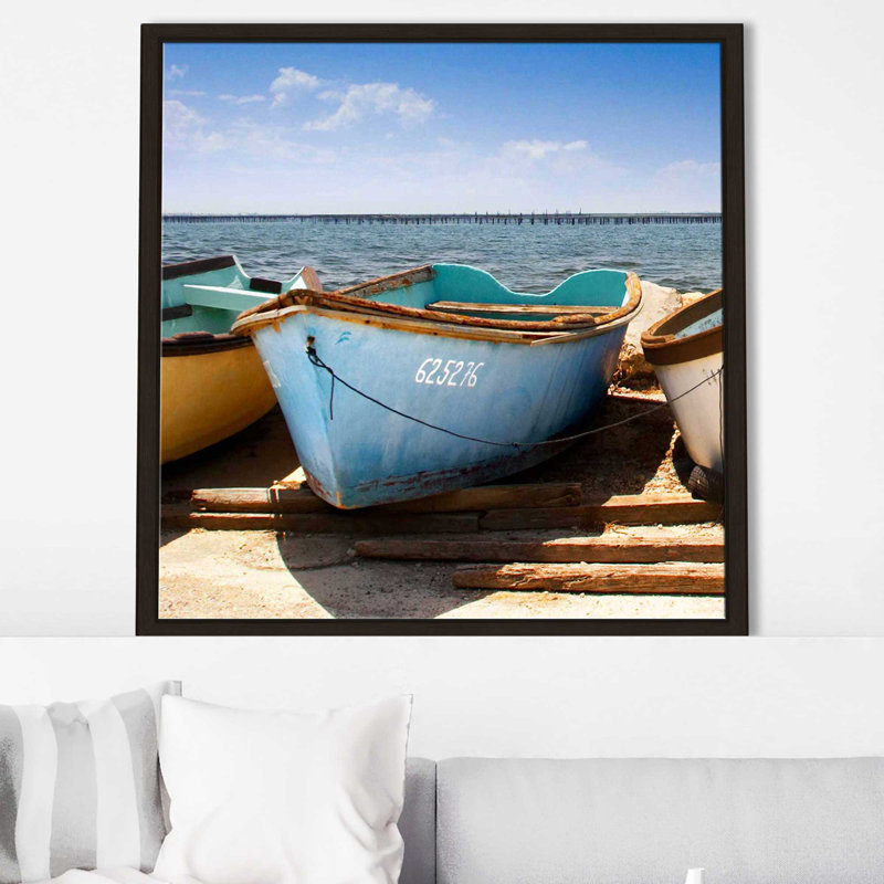Brise-lames I par Danita Delimont - photographie, Cadre flottant espresso, H 21,5 po x l 21,5 po x P 2 po