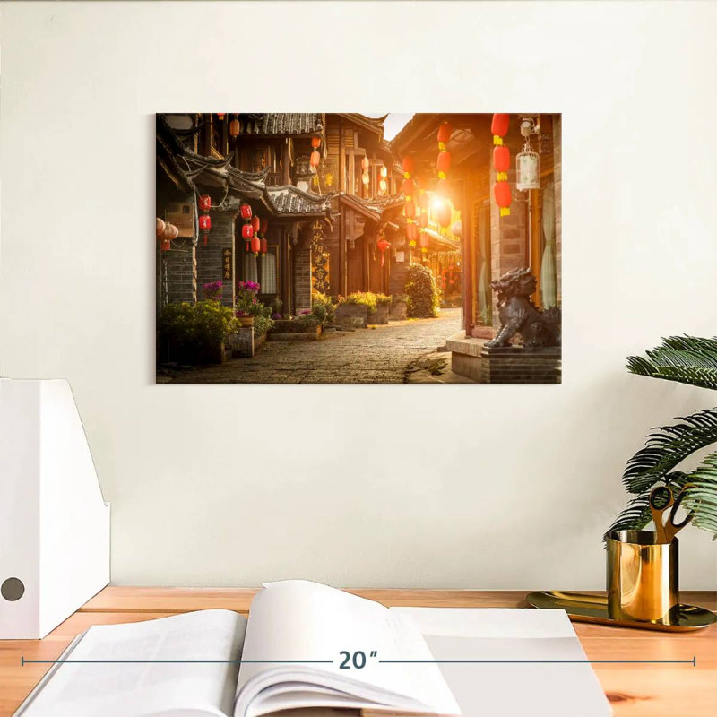 Lilie Old Town Lijiang, 8" H x 12" W