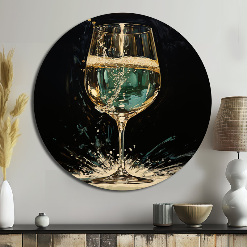 Rêve doré et champagne émeraude - nourriture et boissons, H 29 po x l 29 po