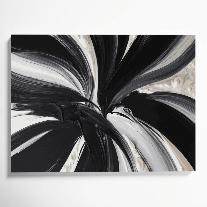 Art mural sur toile Lyrical Abstraction 42, H 11 po x l 14 po