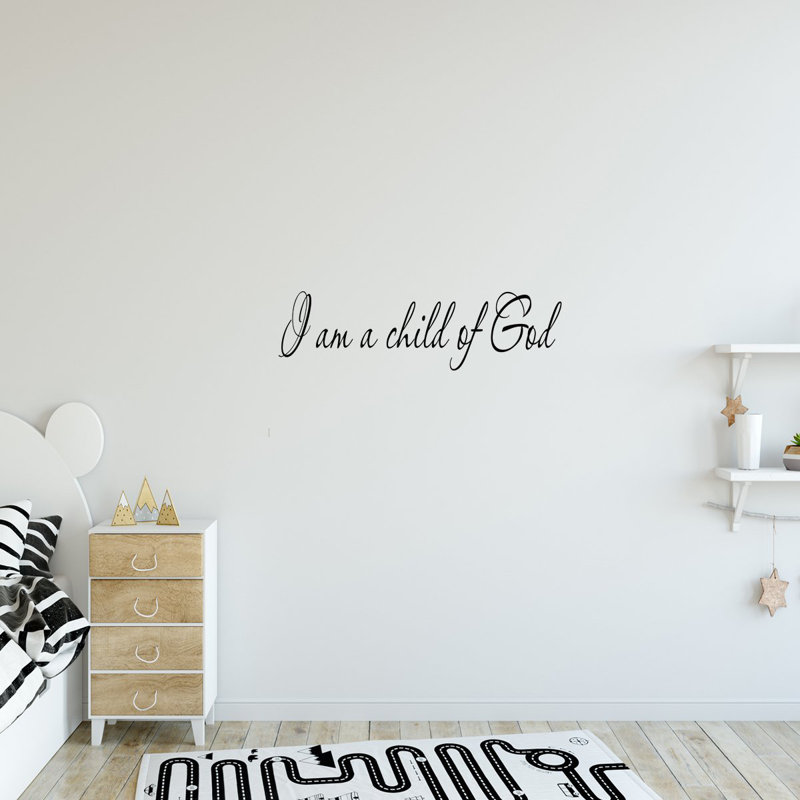 Adhésif décoratif Danieli I am a Child of God, H 10 po x l 40 po