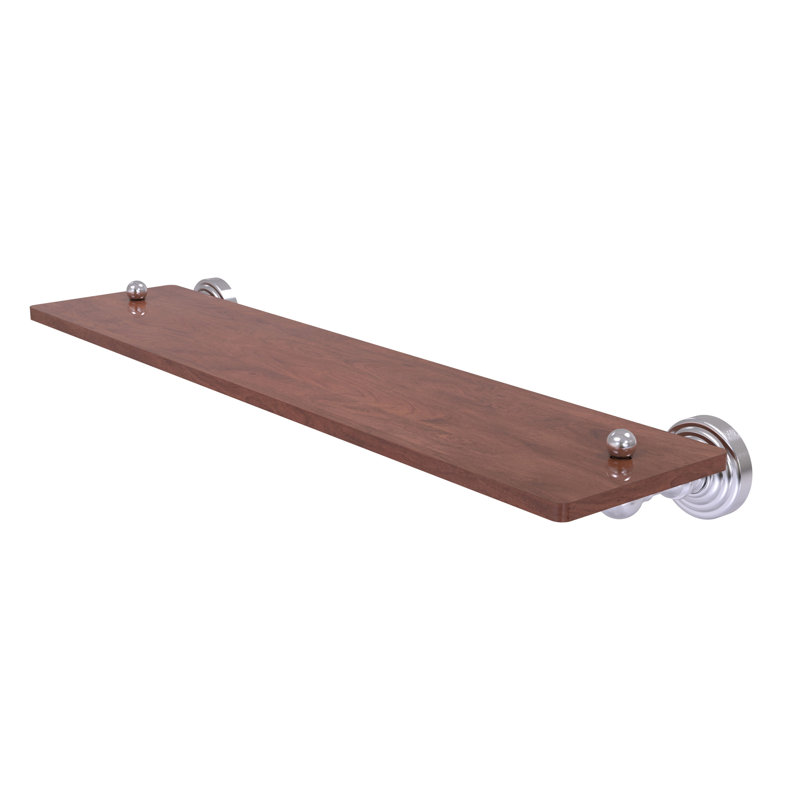 Beresford Bracket Shelf, Satin Chrome, 2.5" H x 22" W x 5" D