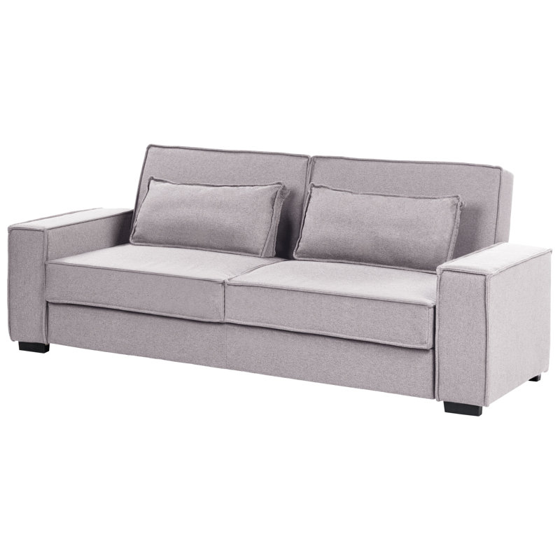 3 Seater Fabric Sofa Bed, Grey, Fabric
