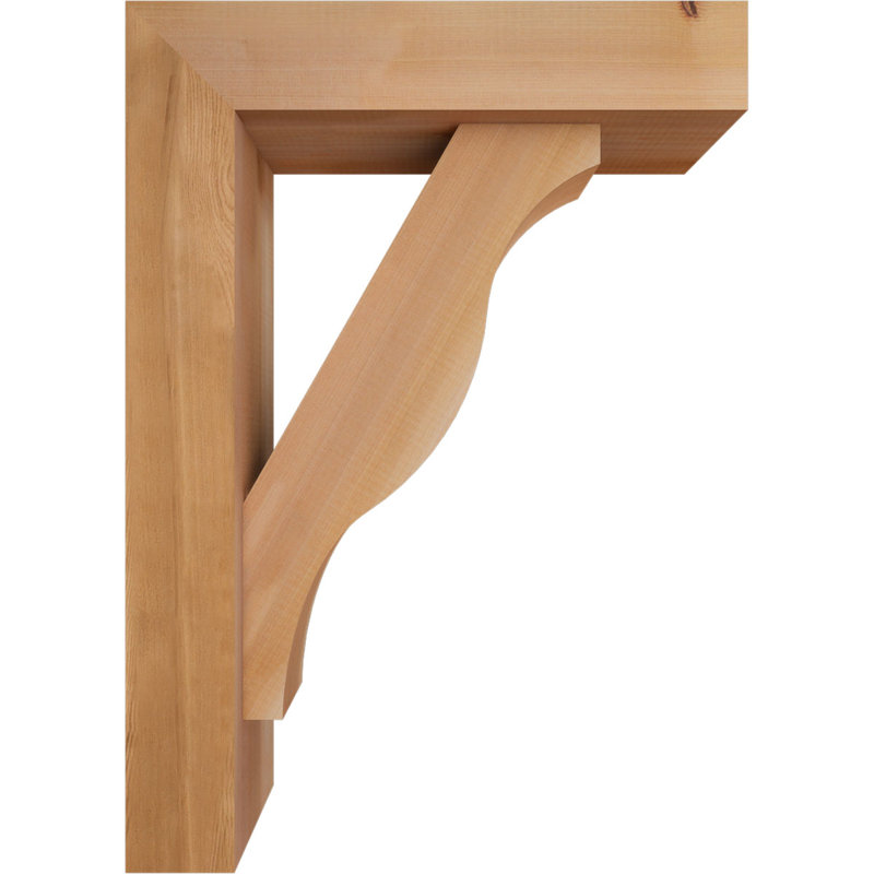 Support Funston Block avec support décalé, 28 x 20, Cèdre rouge occidental de l 5 1/2 po (lisse)