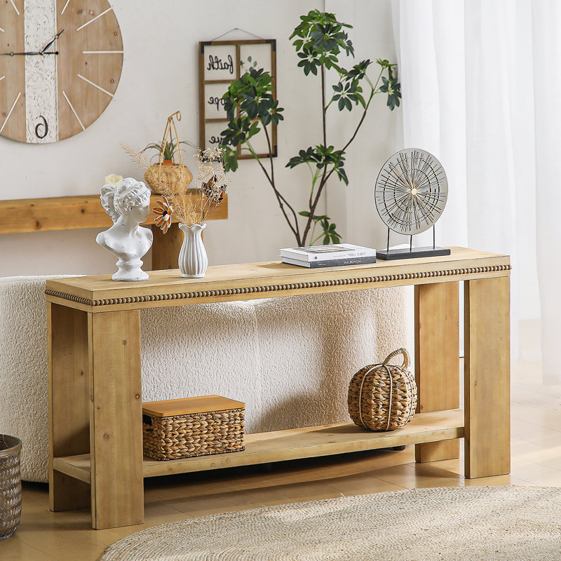 Console 63 "avec tablette de rangement Boho