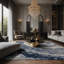 Tapis gris soyeux et moelleux-100862563