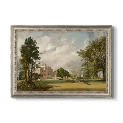 Malvern Hall, 1821-John Constable-Custom Framed Canvas