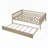 Sturdy and Versatile Daybed with Trundle and Guardrails for Optimal Rest-487617911-487617909