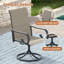 Chaise de patio d'extérieur pivotante en textilène-1809008099