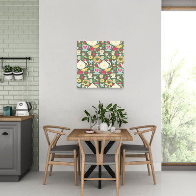 Art mural contemporain «Sweet Tea Party Treats»