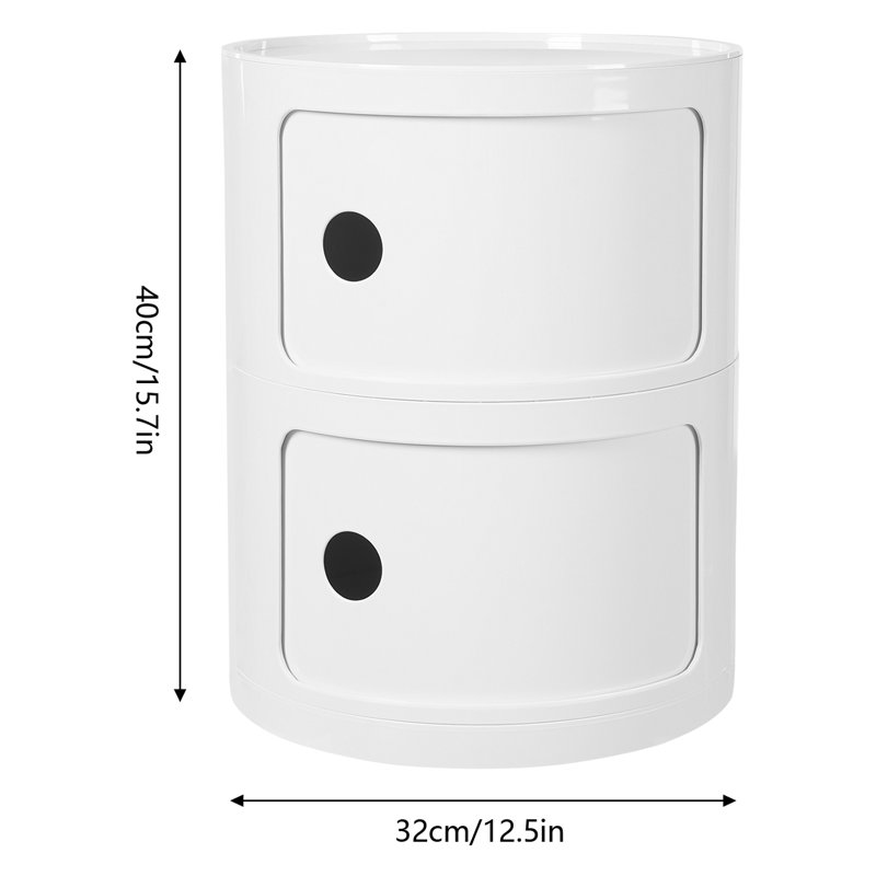 Judyann 2 Drawer Storage Drawer, White