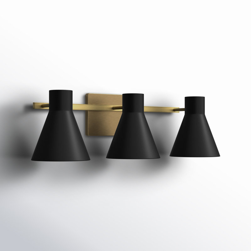 Éclairage pour meuble-lavabo Byers, Doré, Non