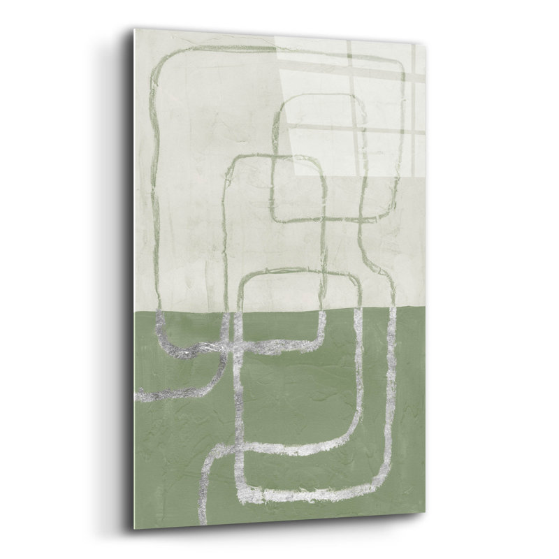 Art mural en verre Epic Art «Toned Contour 3» par Michael Willett, 16 po x 24 po, H 24 po x l 16 po