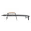 Chaise longue en maille d'aluminium avec inclinaison à 5 positions