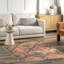 Tapis persan traditionnel lavable à la machine Judy SpinClean-1334797500