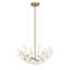 Flores 4-Light Chandelier in Noble Brass by Breegan Jane