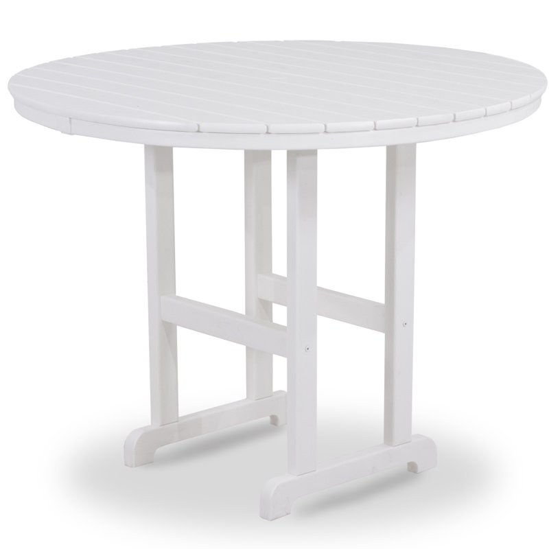 Table de comptoir POLYWOOD, Blanc, 48 po