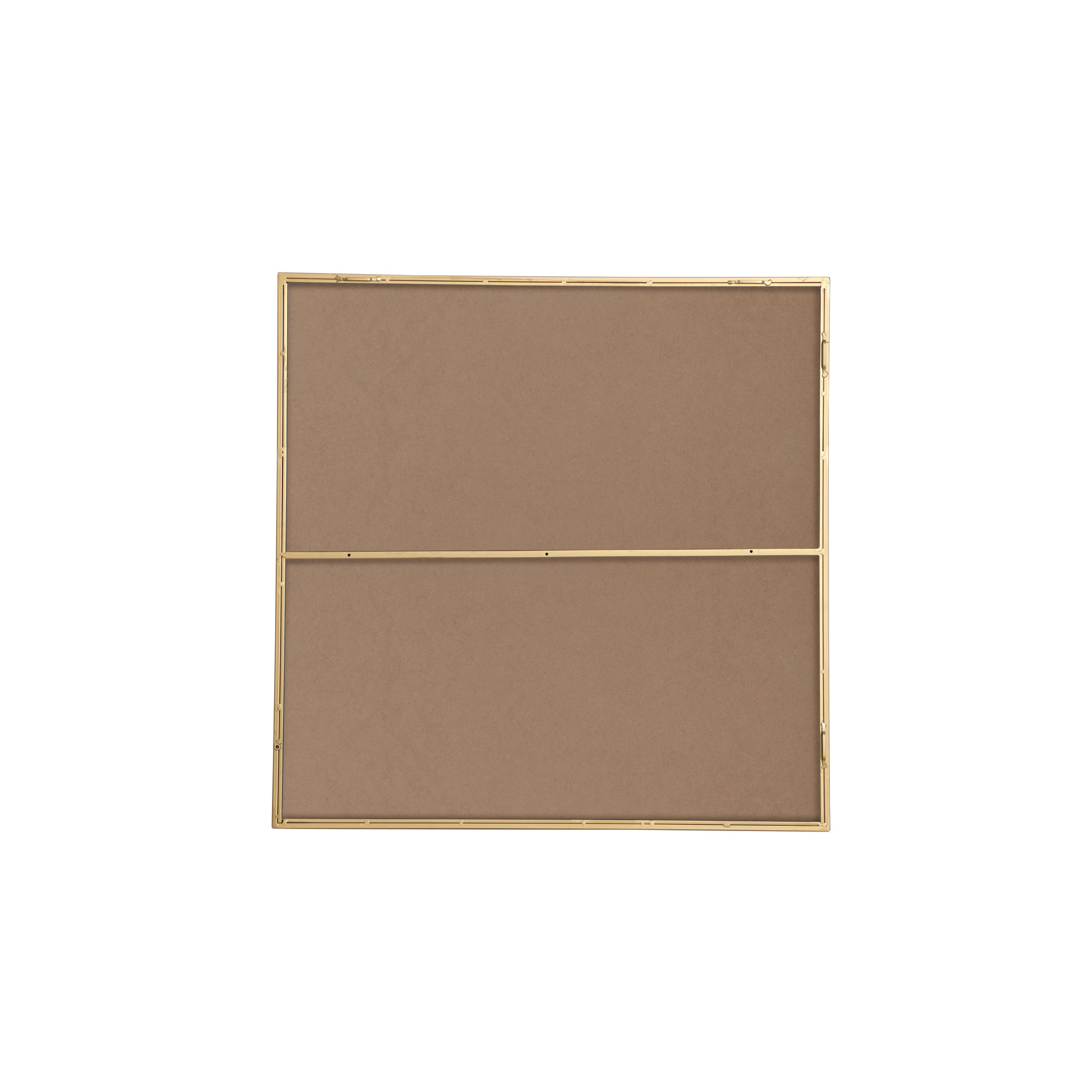 Sabine Metal Rectangle Wall Mirror, Brass, 36" x 36"