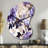 Victorian Elegance Soft Lavender Blossom II - Boom Shape Large Floral 3D Wall Clock-105569125