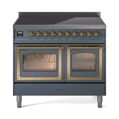 ILVE Nostalgie II Series 40 in. Induction Range with 6 Induction Elements (Glass Door)