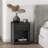 Evelyn 20" Nightstand In Charcoal Gray  (Only Nightstand)-1406020540