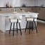 Tabouret de comptoir rembourré l 21,75 po avec repose-pieds en métal-2093689498