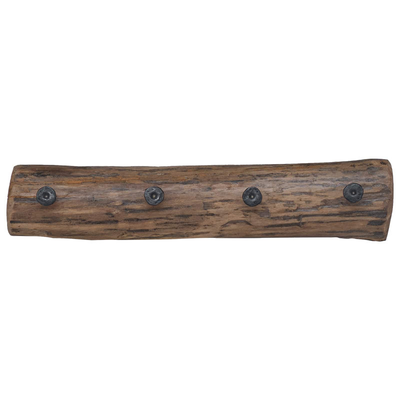 Solid Wood Wall 1 - Hook Coat Rack