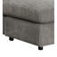 Forme de L réversible avec 6 coussins décoratifs, velours côtelé gris, coussin épais de 8 po, mousse D25, capacité de 220 lb, canapé en velours côtelé de L de 63 po de profondeur, densité de mousse, capacité