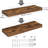 Miami 24" W x 8" D Floating Shelves Set with Invisible Wall Mount Brackets-97961214