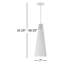 Luminaire suspendu conique à 1 lumière Cayra