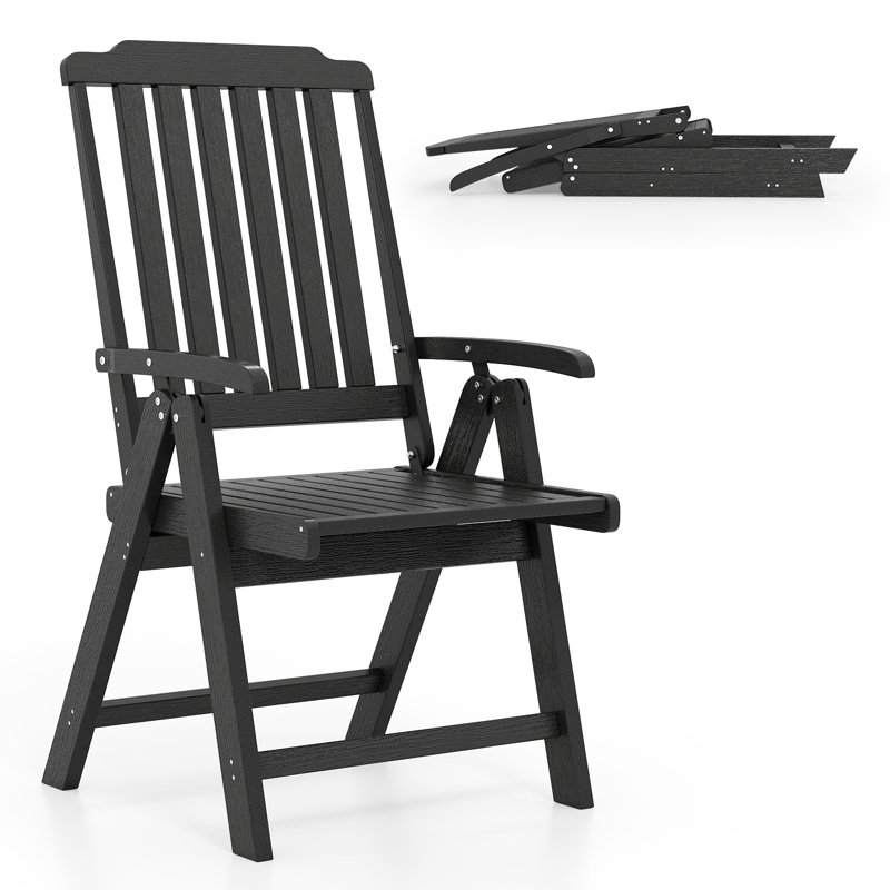 Patio Dining Armchair, Black