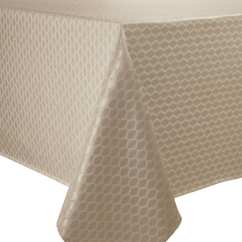 Lenox Olivia Tablecloth, Tan, 52" x 70" Rectangle