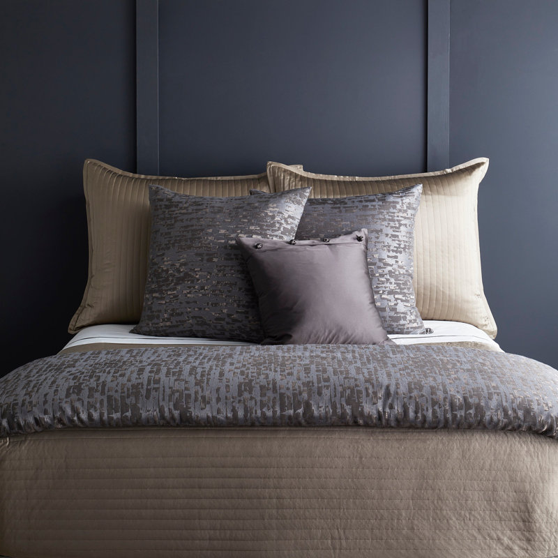 Delphi Duvet Cover, King Duvet Cover, Steel