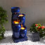 Teamson Home 4-Tier Outdoor Solar Cascade Water Fountain with LED Lights-419052326