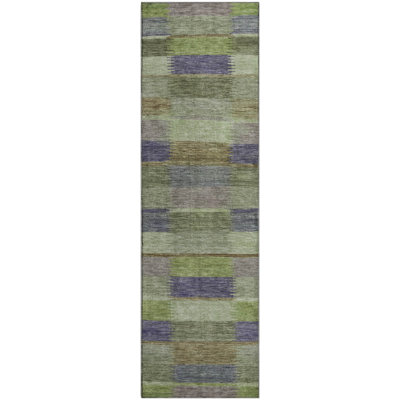 Premium Machine Washable Brennon AMF1628 Stripes Rug
