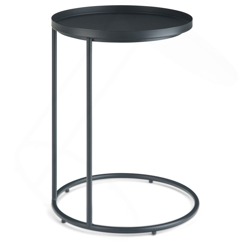Table d'appoint en métal - noir
