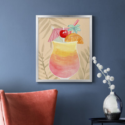 Tropical Cocktail IV Premium Framed Canvas - Ready to Hang